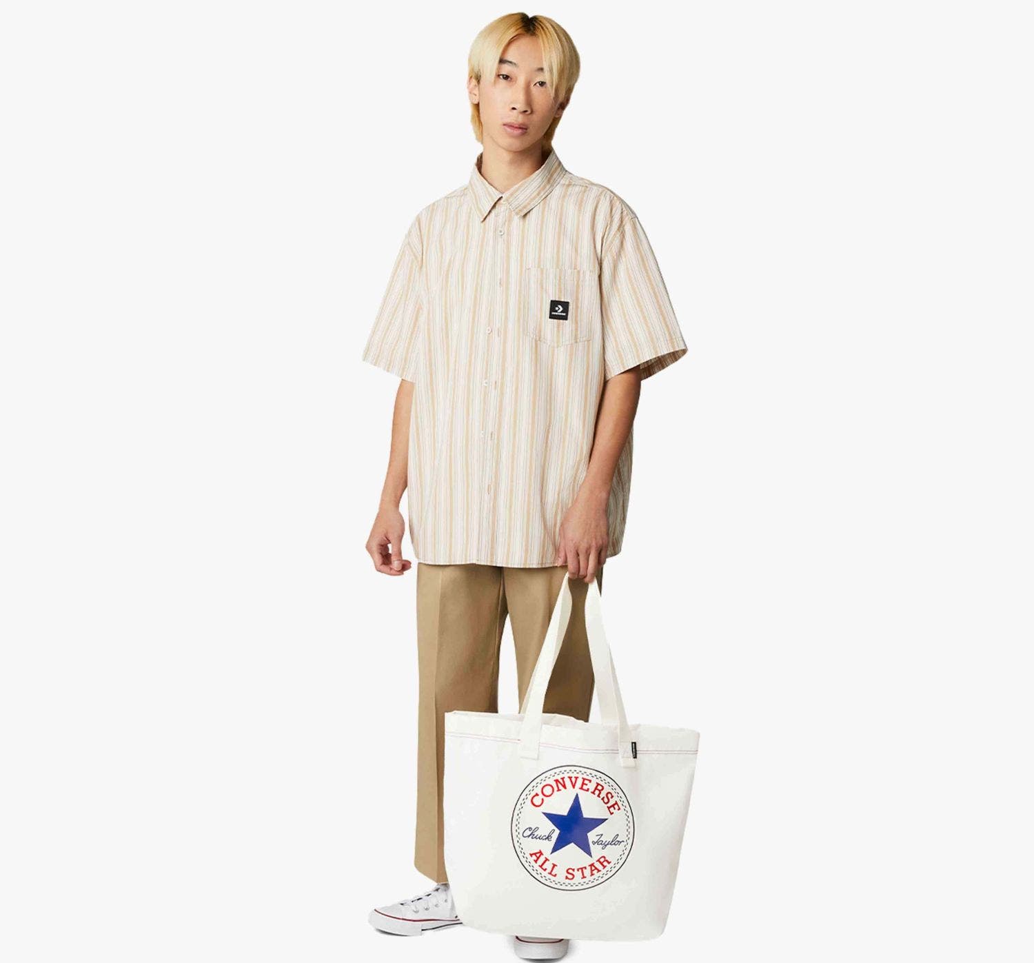 Converse Canvas Unisex Tote Bags Egret