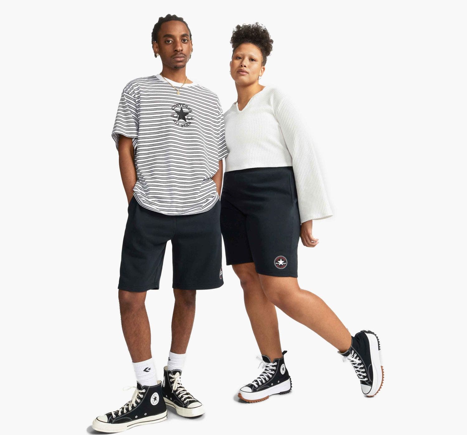 High cut converse with shorts outlet